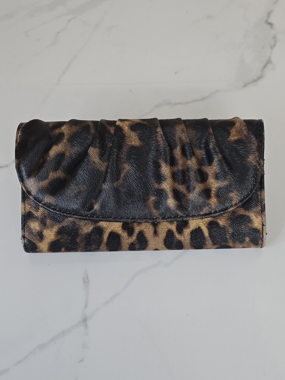APT. 9 Leopard Wallet Clutch Organizer Brown Black